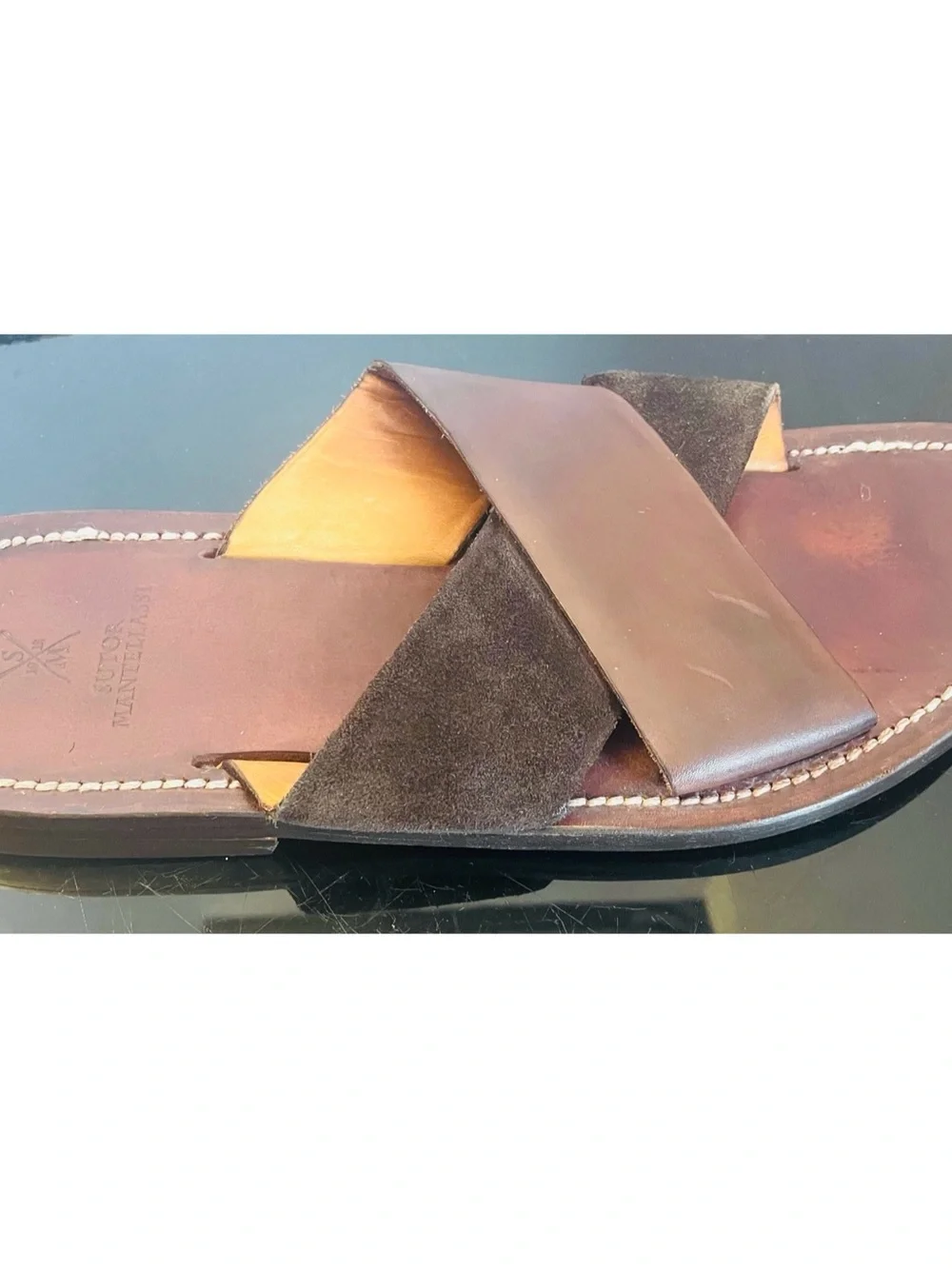 SUTOR MANTELLASSI BROWN SHOES – SIZE: 8 US / 7 UK Crisscross Retail $639